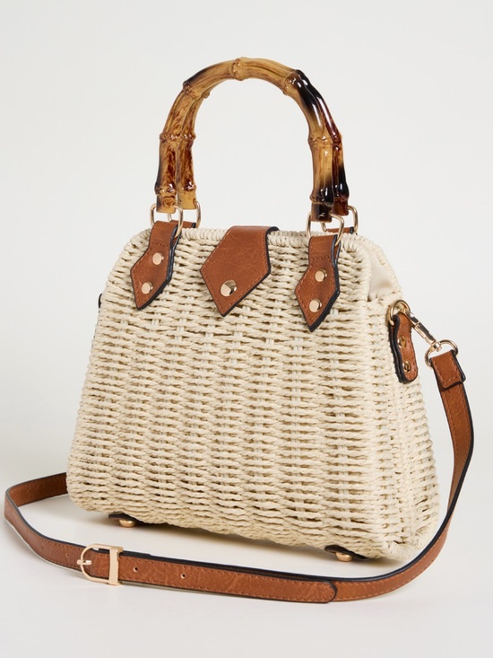 MaxMara Handbags - Intrend by Max Mara Bamboo-Handle Trapeze Bag Size: OS Spring /Summer